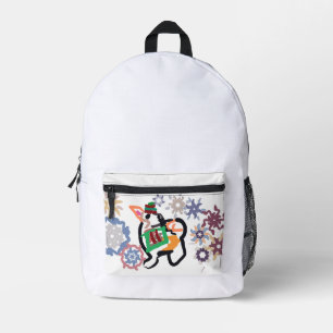 Shiba Inu winter  Printed Backpack