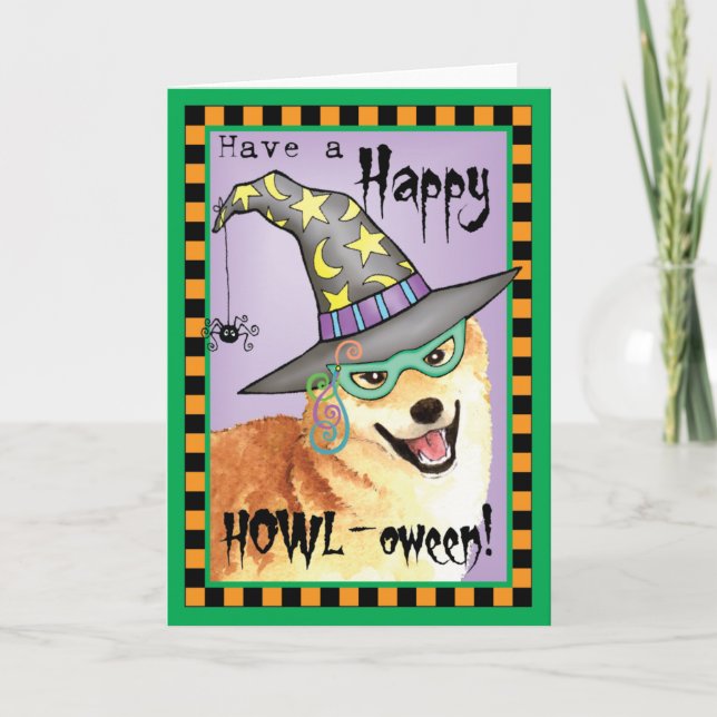 Shiba Inu Witch Card (Front)