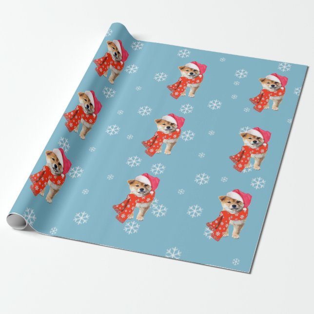Shiba Inu Wrapping Paper (Unrolled)