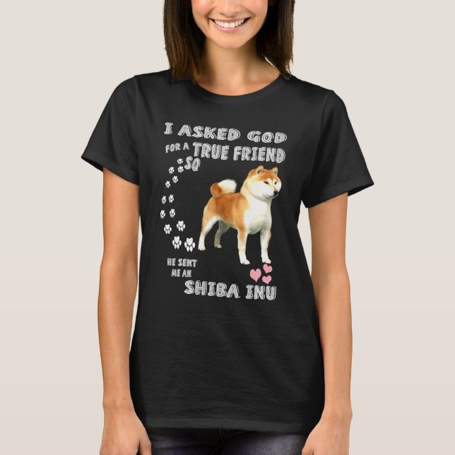 Shiba Ken Dog Mom Dad Costume Japanese Shiba Inu T-Shirt (Front)