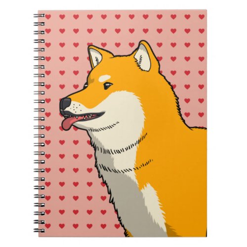 Shiba Love Pink Notebook