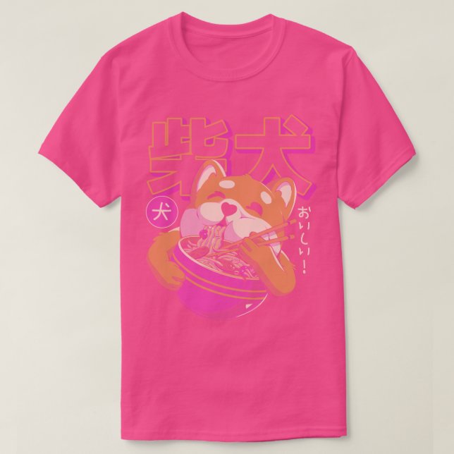 Shiba Noodles  T-Shirt (Design Front)