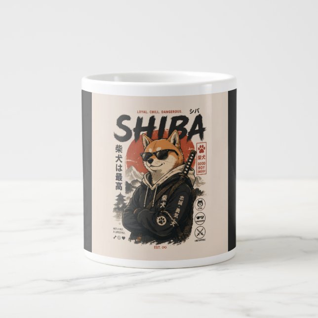 SHIBA THE PROTECTOR GIANT COFFEE MUG (Front)