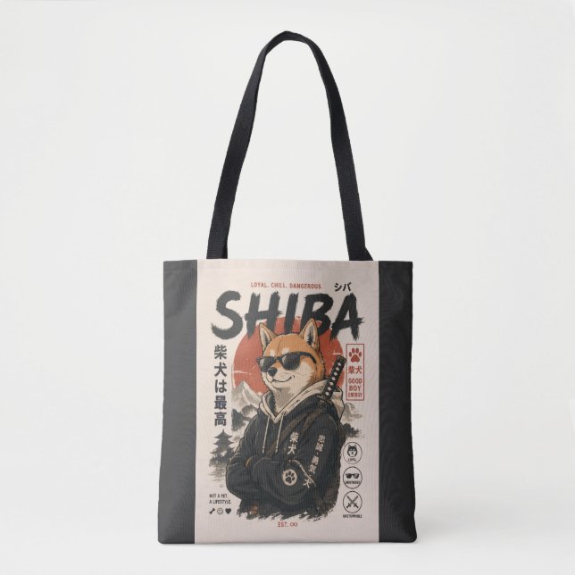 SHIBA THE PROTECTOR TOTE BAG (Front)