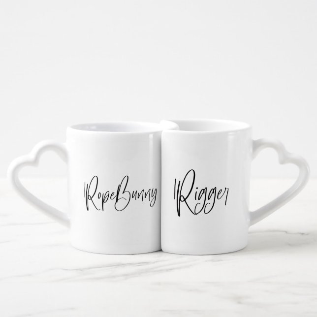 Shibari gift RopeBunny and Rigger mugs (Front Nesting)