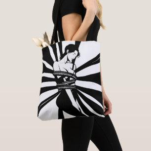 Shibari ropes gift personalized tote bag