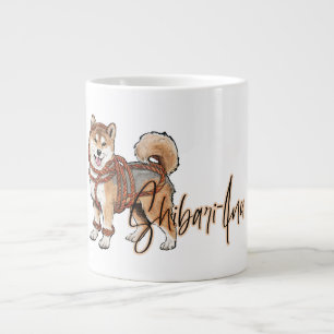 Shibari shiba inu gift for ropelover giant coffee mug