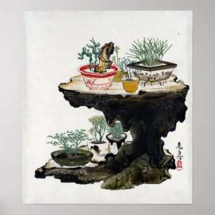 Shibata Zeshin Bonsai Poster