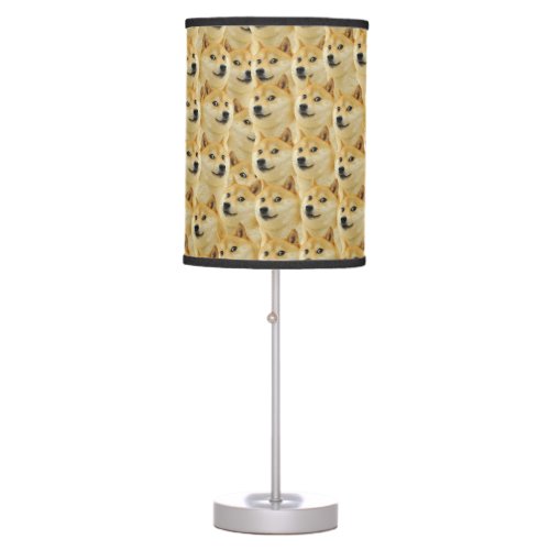 shibe doge fun and funny meme adorable table lamp