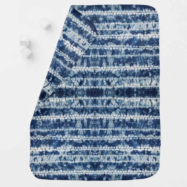 Shibori Baby Blanket (In Situ)