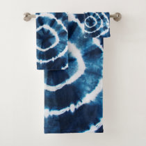 shibori bath towels