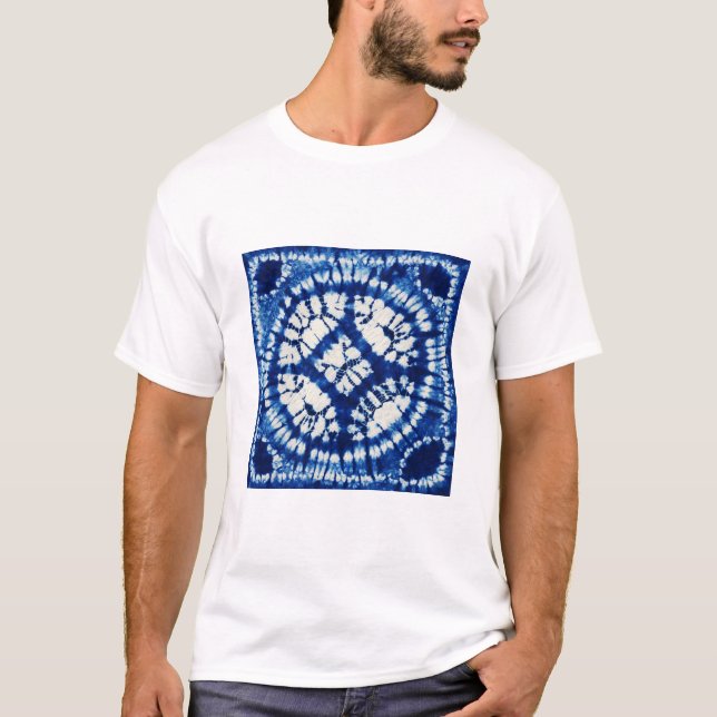 Shibori blue t shirt (Front)