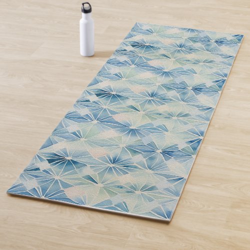 Shibori Blue Tie Dye Japan Traditional Pattern No2 Yoga Mat