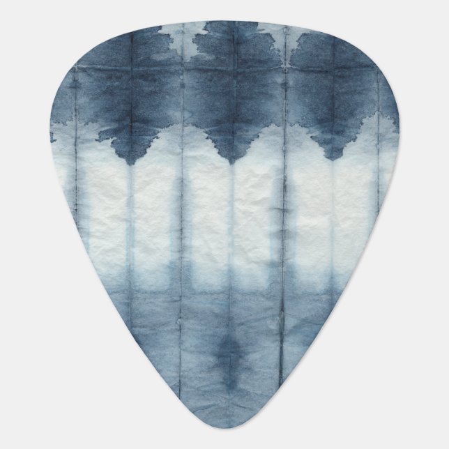 Shibori Indigio Print Guitar Pick (Front)