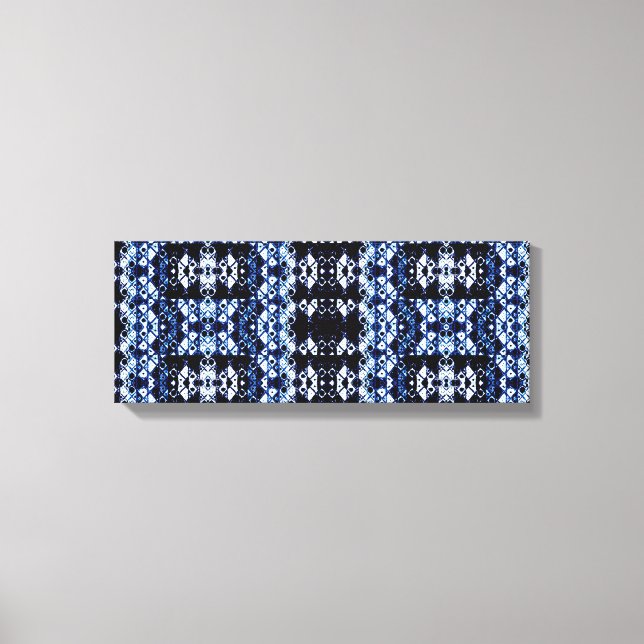 Shibori Inspired Abstract Art Canvas Print (Front)