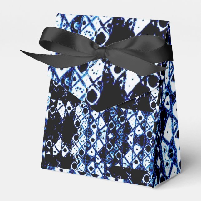 Shibori inspired favor box (Front Side)