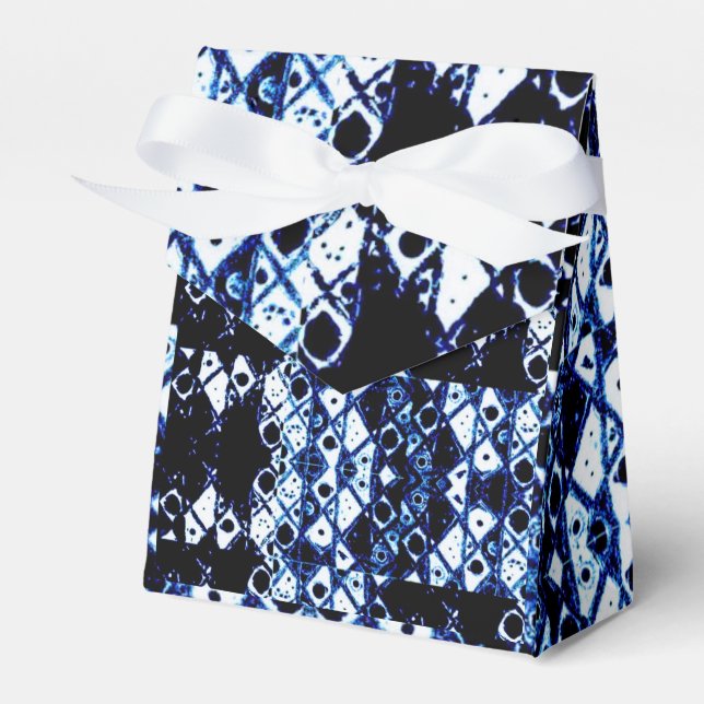 Shibori inspired favor box (Front Side)