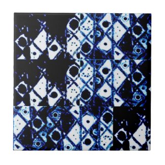 Shibori Inspired Tile