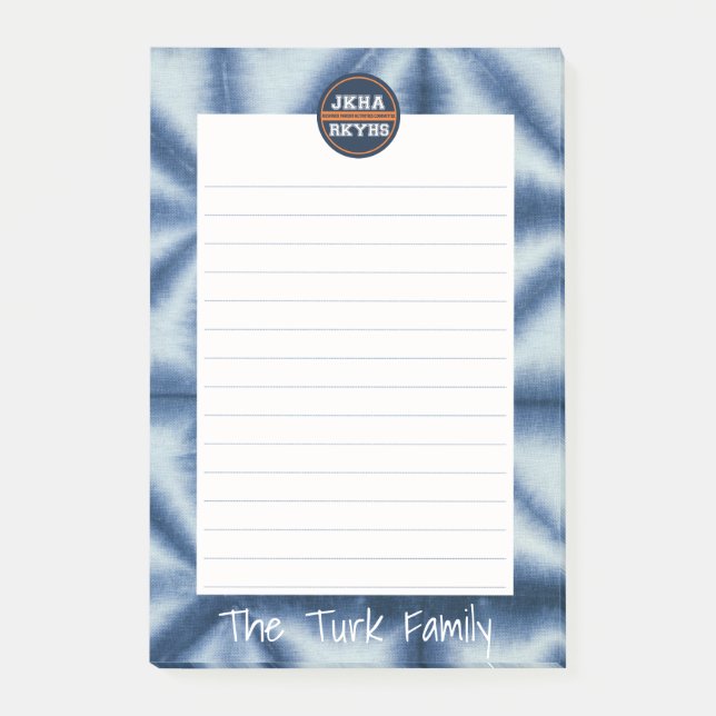 Shibori Mitzvot Post-it Notes (Front)