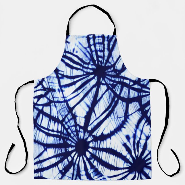 Shibori Pattern Tie Dye Apron (Front)