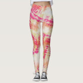 Pink carbon fiber patterned leggings