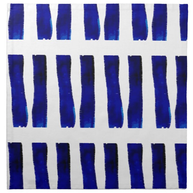 Shibori Stripes Cloth Napkin (Front)