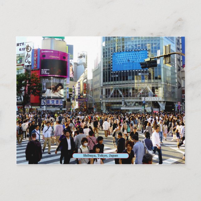 Shibuya, Tokyo, Japan Postcard (Front)