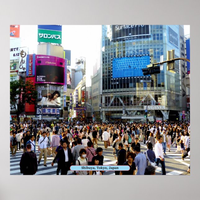 Shibuya, Tokyo, Japan Poster (Front)