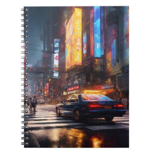 Shibuya _ Tokyo realistic art Notebook