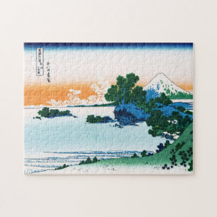 Shichiri beach in Sagami province art Jigsaw Puzzle