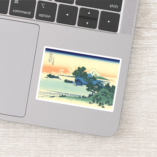 Shichiri Beach in Sagami Province Sticker (Detail)