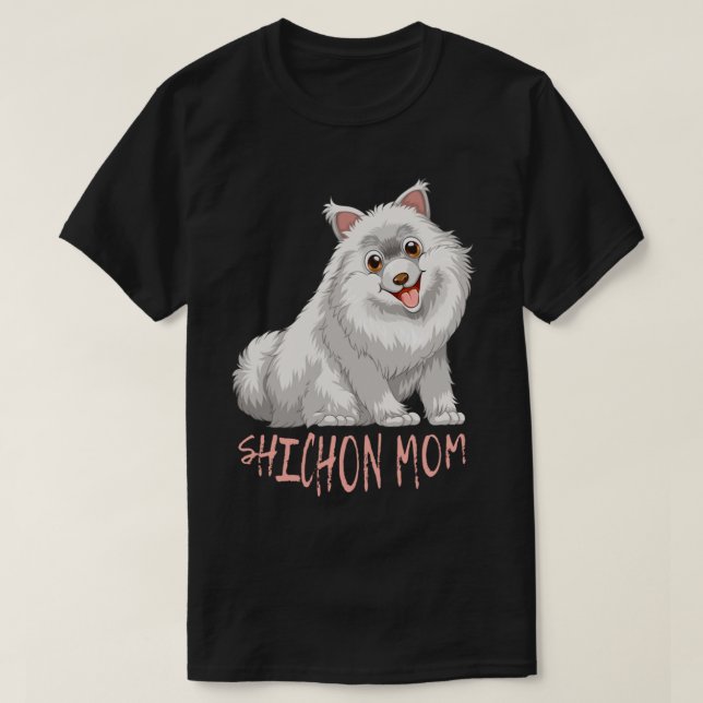 shichon mom Fitted       T-Shirt (Design Front)