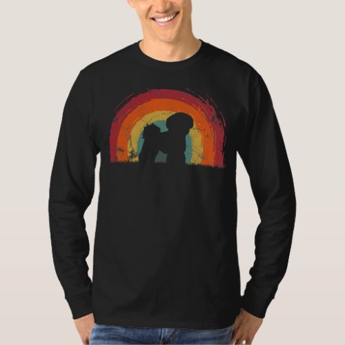 Shichon Vintage Rainbow Dog Men Women  T_Shirt