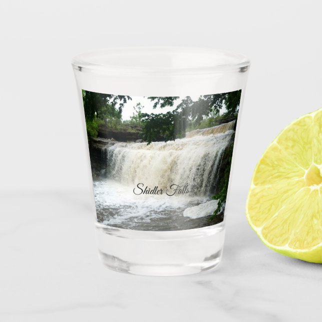 Shidler Falls Shot Glass (Front)