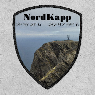 Shield 2.5" x 3" Shield, Gold Mylar Stitching, Iro Patch