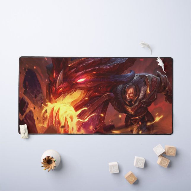 Shield Bearer Gaming Desk Mat | Tank Champions (Kids Table)
