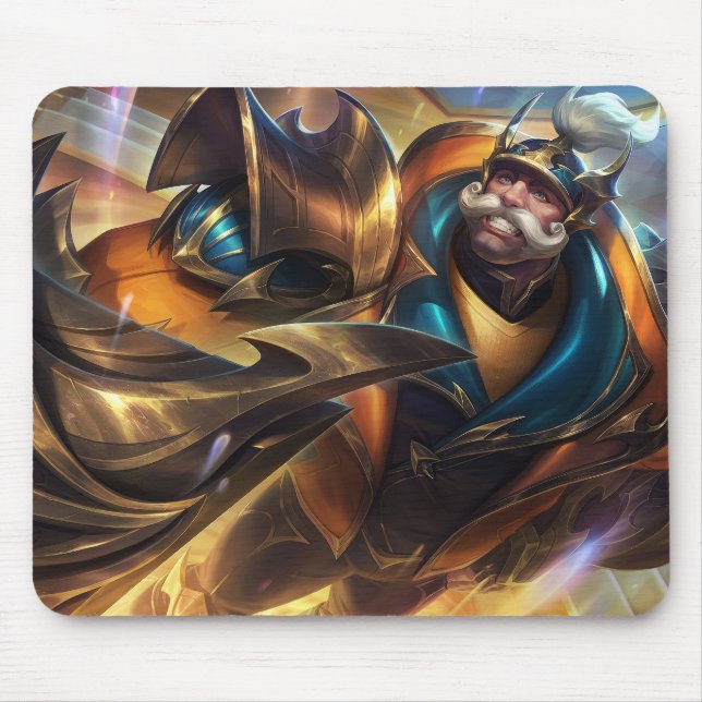 Shield Bearer Gaming Mousepad | Warrior themed Pad (Front)
