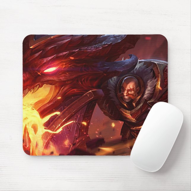 Shield Bearer Gaming Mousepad | Warrior themed Pad (With Mouse)