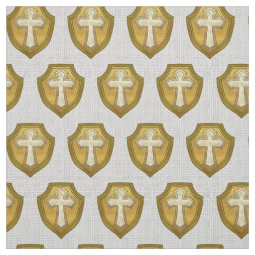 Shield Christian Cross Fabric
