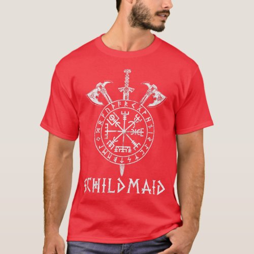 Shield Maiden Warrior Lagertha Viking Germanic  T_Shirt