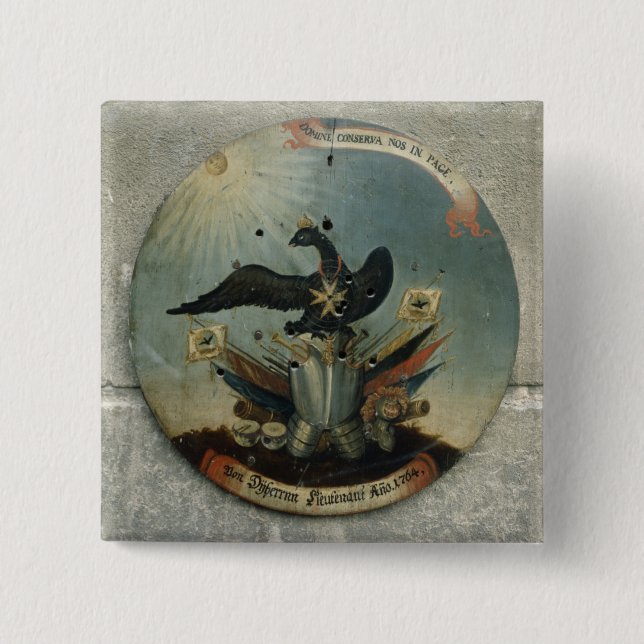 Shield of a Prussian officer, 1764 Pinback Button (Front)