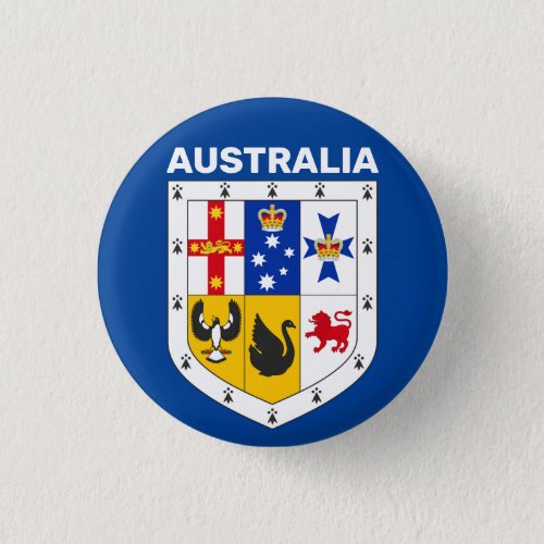 Shield of arms of Australia Button