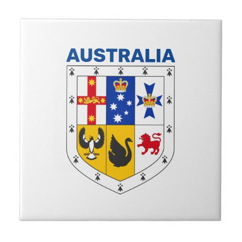 Shield of arms of Australia Ceramic Tile