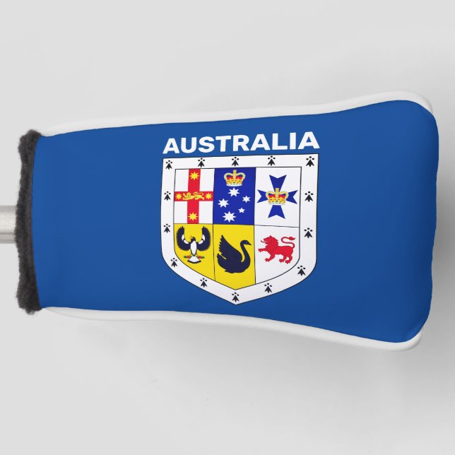 Shield of arms of Australia Golf Head Cover (Front)