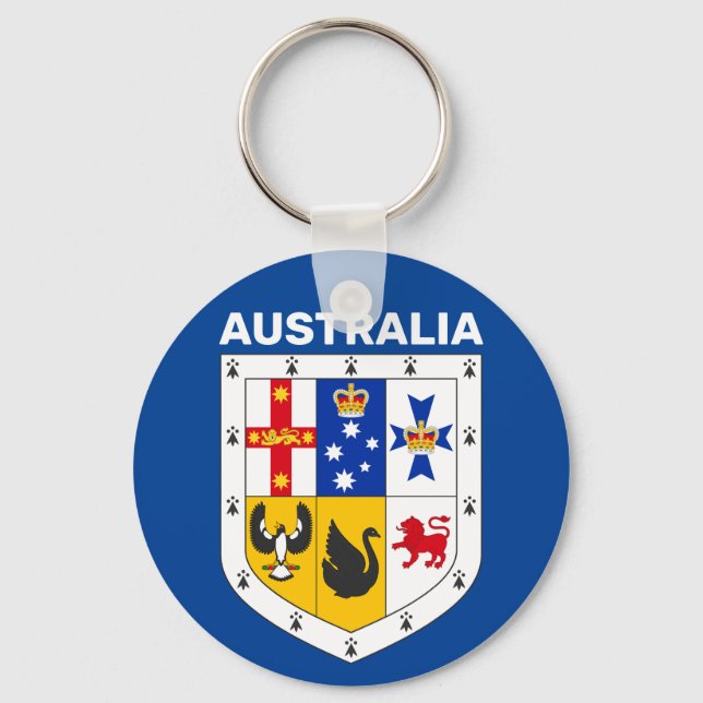 Shield of arms of Australia Keychain (Front)