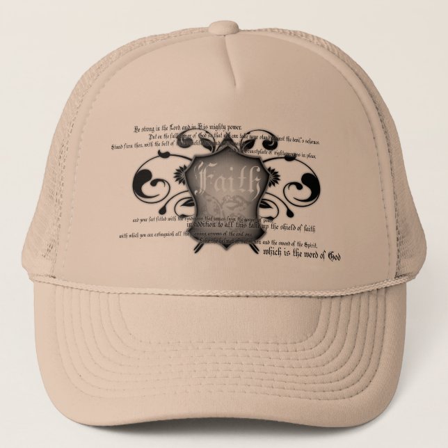 Shield of Faith (armor of God) Christian hat (Front)
