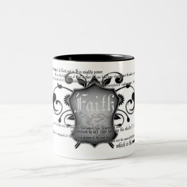 Shield of Faith (armor of God) Christian mug (Center)