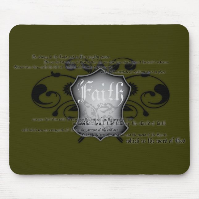 Shield of Faith (armor of God) mousemat Mouse Pad (Front)