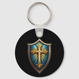 Shield of Faith Christian Believer Keychain