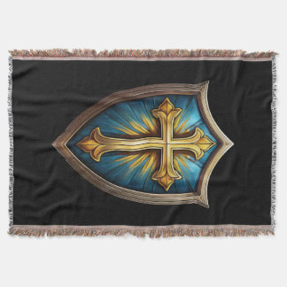 Shield of Faith Christian Believer Throw Blanket